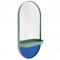 Wall-mounted Mirror with Shelf