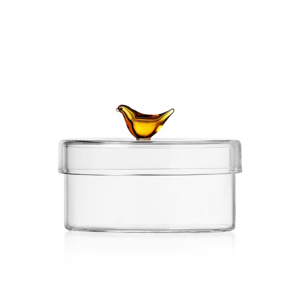 Box Amber Bird 8cm