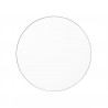 Miroir Mural Circum Clear et Bord Gris Taupe Small Rond Diam 50 cm AYTM