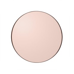 Miroir Mural Circum Teinté Rose Small Rond Diam 50 cm AYTM