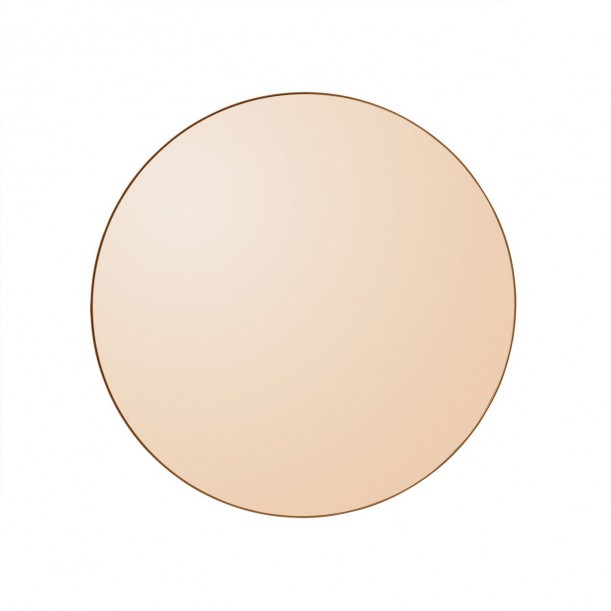 Miroir Mural Circum Teinté Ambre Small Rond Diam 50 cm AYTM