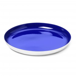 Plateau Rond Bleu en Aluminium Diamètre 27cm Ichendorf