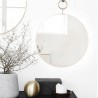 Miroir Rond Loop Brass