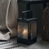 Black Antique Blaze Lantern 40 cm