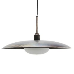 Suspension Boston Marron Antique 32 cm