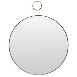 Miroir Rond The Loop Brass