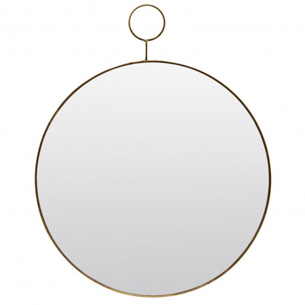 Miroir Rond The Loop Brass