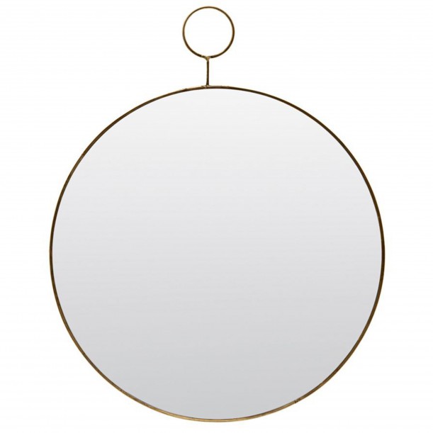 Round Mirror The Loop Brass