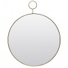 Miroir Rond The Loop Brass