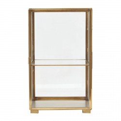 Cabinet Glass Brass h 41 cm