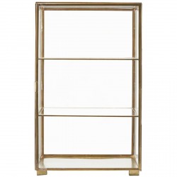 Cabinet Glass Brass