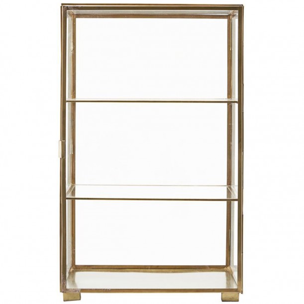 Cabinet Glass Brass