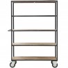 Shelving unit 4 Wheels h 175 cm