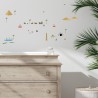 Wall border Sticker Flowers and Birds Mimilou