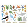 Wall border Sticker Flowers and Birds Mimilou