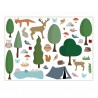 Sticker Frise Balade en Foret 230 cm