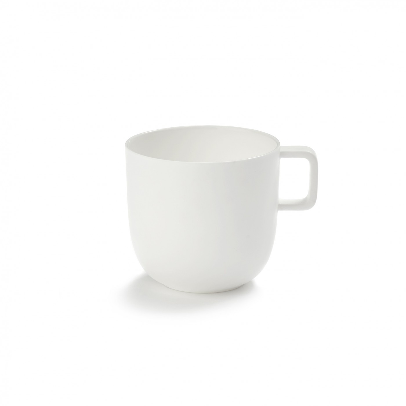 Tasse à café porcelaine blanche avec sous tasse perforée