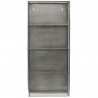 Cabinet Glass Zinc H 80 cm