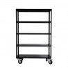 Shelving unit 4 Wheels Trolley H 180 cm