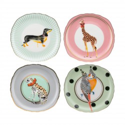 Set 4 Plates 16cm Animal Magic 2