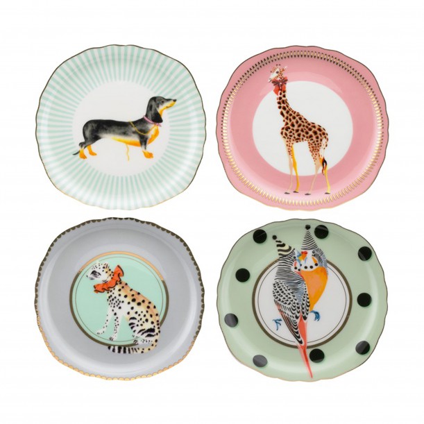 Set 4 Assiettes 16cm Animal Magic 2