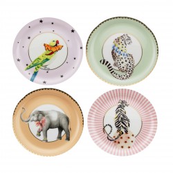 Set 4 Assiettes 16cm Animal Magic 1