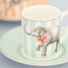 Set of 4 Coffee Cups and Saucer Animal