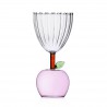 Stemmed Glass Pink Apple