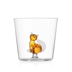 Verre Chat Ambre