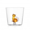 Verre Chat Ambre