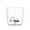 Verre Sleeping Cat Blanc et Ambre