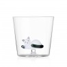 Verre Sleeping Cat Blanc et Gris