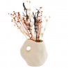 Organic Stoneware Vase H 17cm