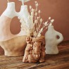 Organic Stoneware Vase H 16cm