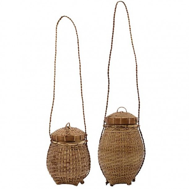 Set of 2 Basket with lids Balie