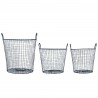 Lot de 3 Paniers Wire