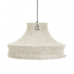 Crochet Suspension Light Crochet Chandelier Boho Light Pendant