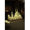 Set of 2 LED Candles Sille 5x6 cm Rechargeable