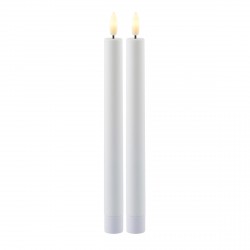 Set of 2 LED Candle Sille 2x25 cm Battery