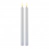 Set of 2 LED Candle Sille 2x25 cm Battery