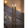 Set of 2 LED Candle Sille 2x25 cm Battery