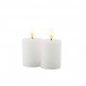 Set of 2 LED Candles Sille 5x6 cm Battery