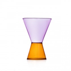 Verre Ambre et Lilas