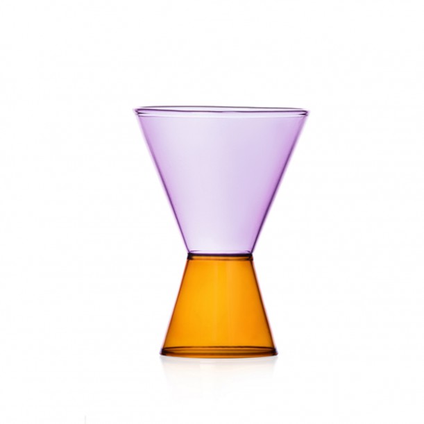 Amber and Lilac Glass