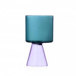 Verre Lilas et Bleu