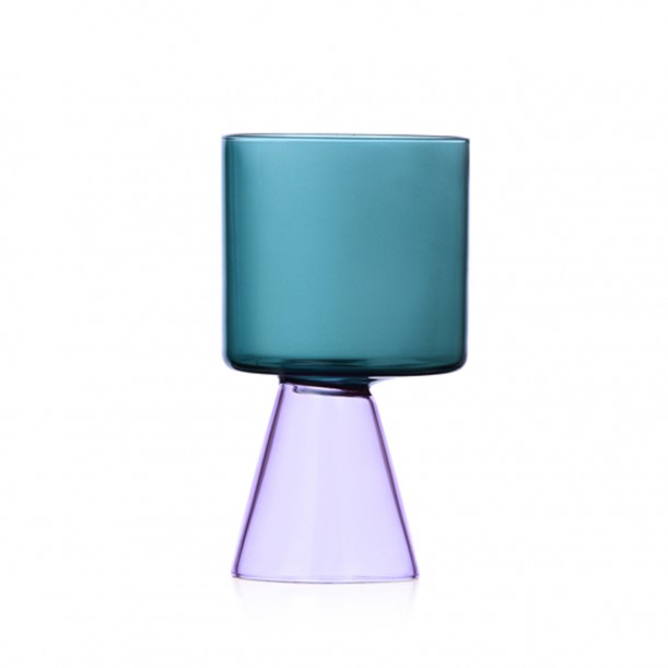 Lilac and Blue Glass