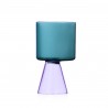 Verre Lilas et Bleu