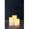 Set of 3 Battery Operated Sille D 7 LED Candles