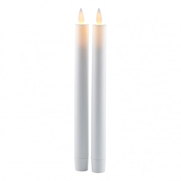 Set of 2 Sara LED Candles D 2 x H 25 Battery