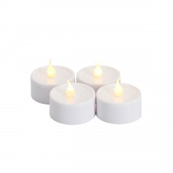 Set of 4 Lone LED Candles 4 x 2 cm with Batteries